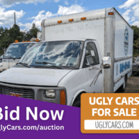2001 GMC G3500 Box Truck - $1,250.00 — <a href="https://uglycars.com/auction/" target="_blank" rel="noopener noreferrer">BID NOW</a>
